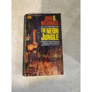 The Neon Jungle John D MacDonald Vintage 1953 Fawcett Gold Medal Paperback d1699